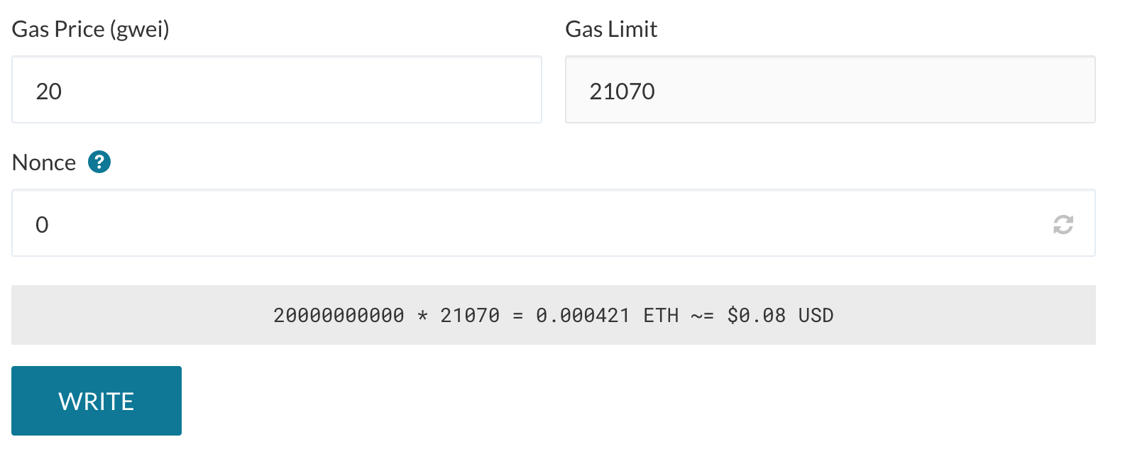 "Transaction Write"